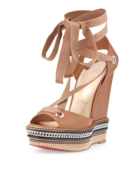 Christian Louboutin "Tribuli Espadrille Wedge"